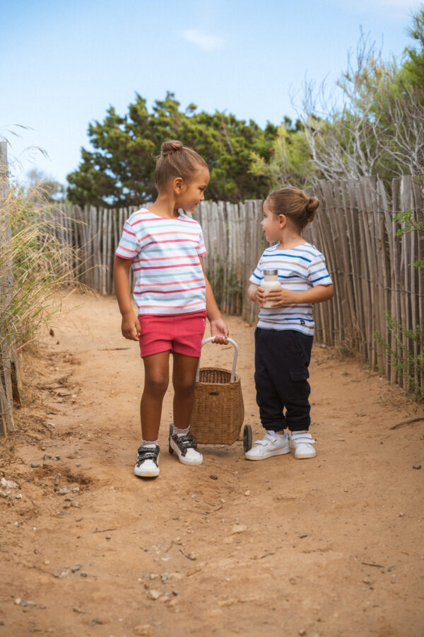 Marinière enfant mixte manches courtes Mida